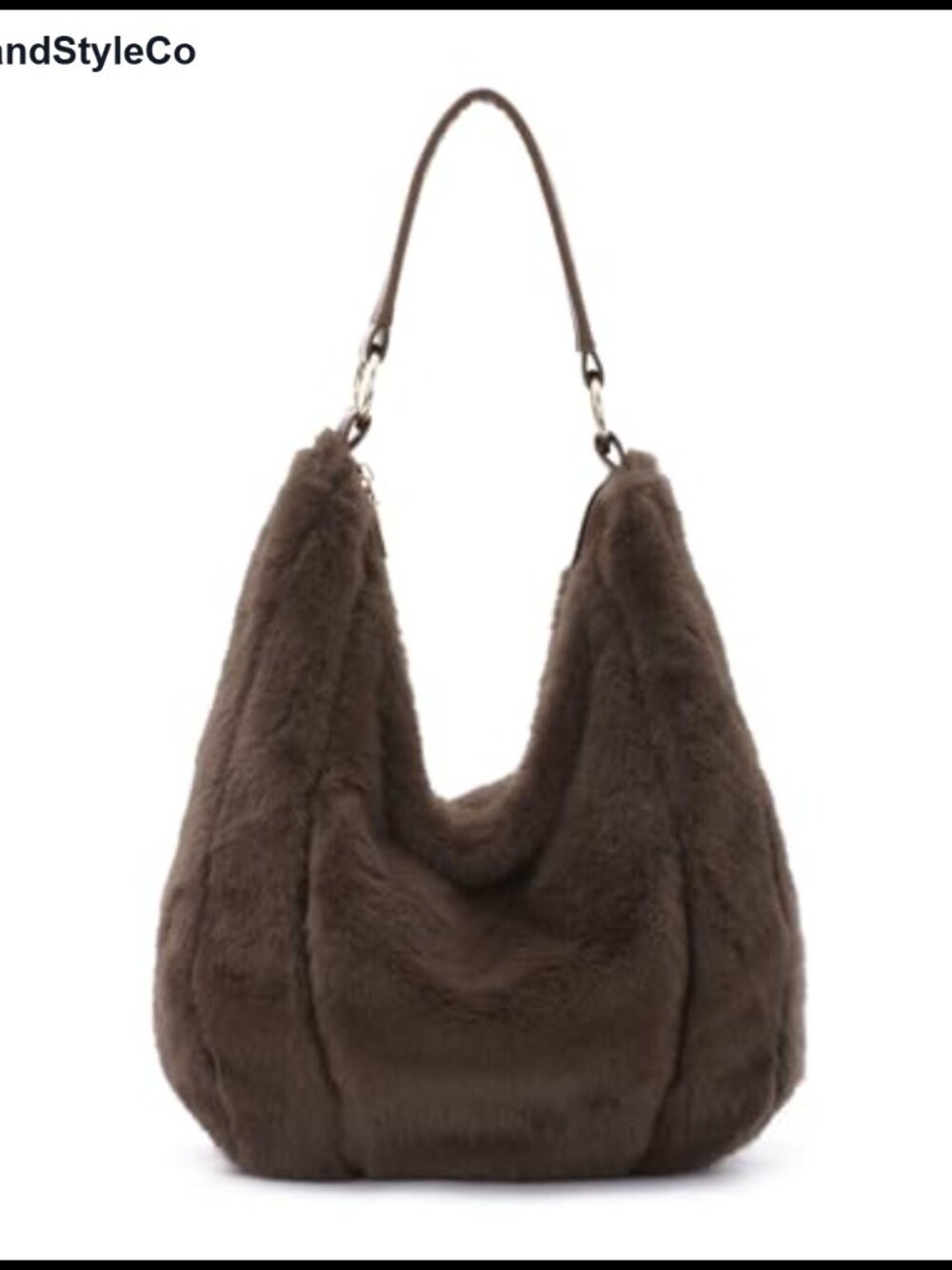 Fluffy Faux Fur Shoulder Bag Soft Plush Furry Crossbody Tote